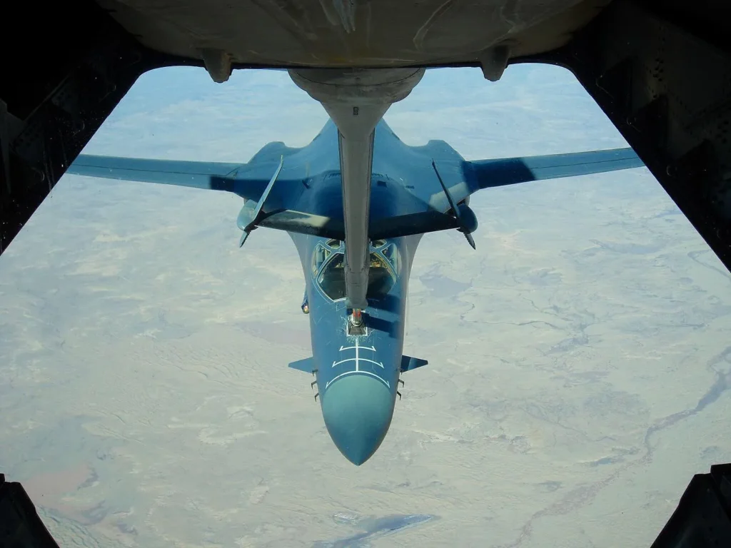 The Relentless Aviator: Daniel 'Taz' Christman 6 B 1 Lancer Bomber Refuelling on Air