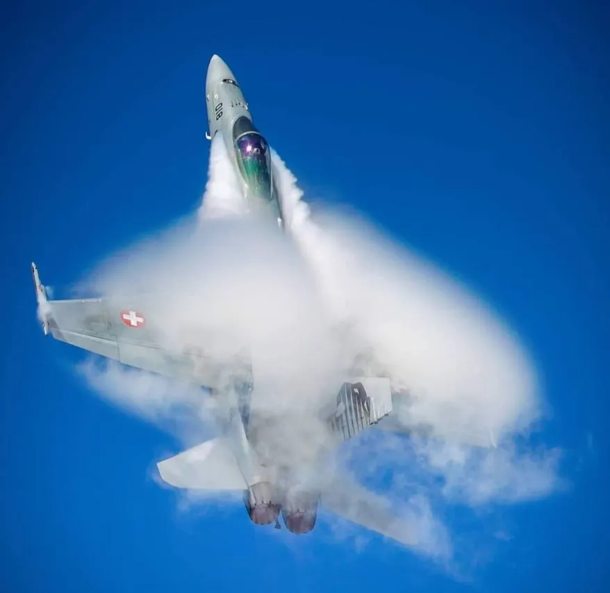 F/A-18 Swiss Hornet Solo Display Team 5 Boeing FA 18C Hornet interceptor