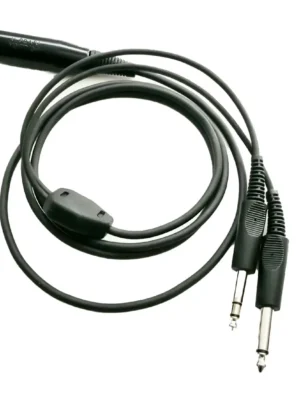 Dual plug general aviation comm cable