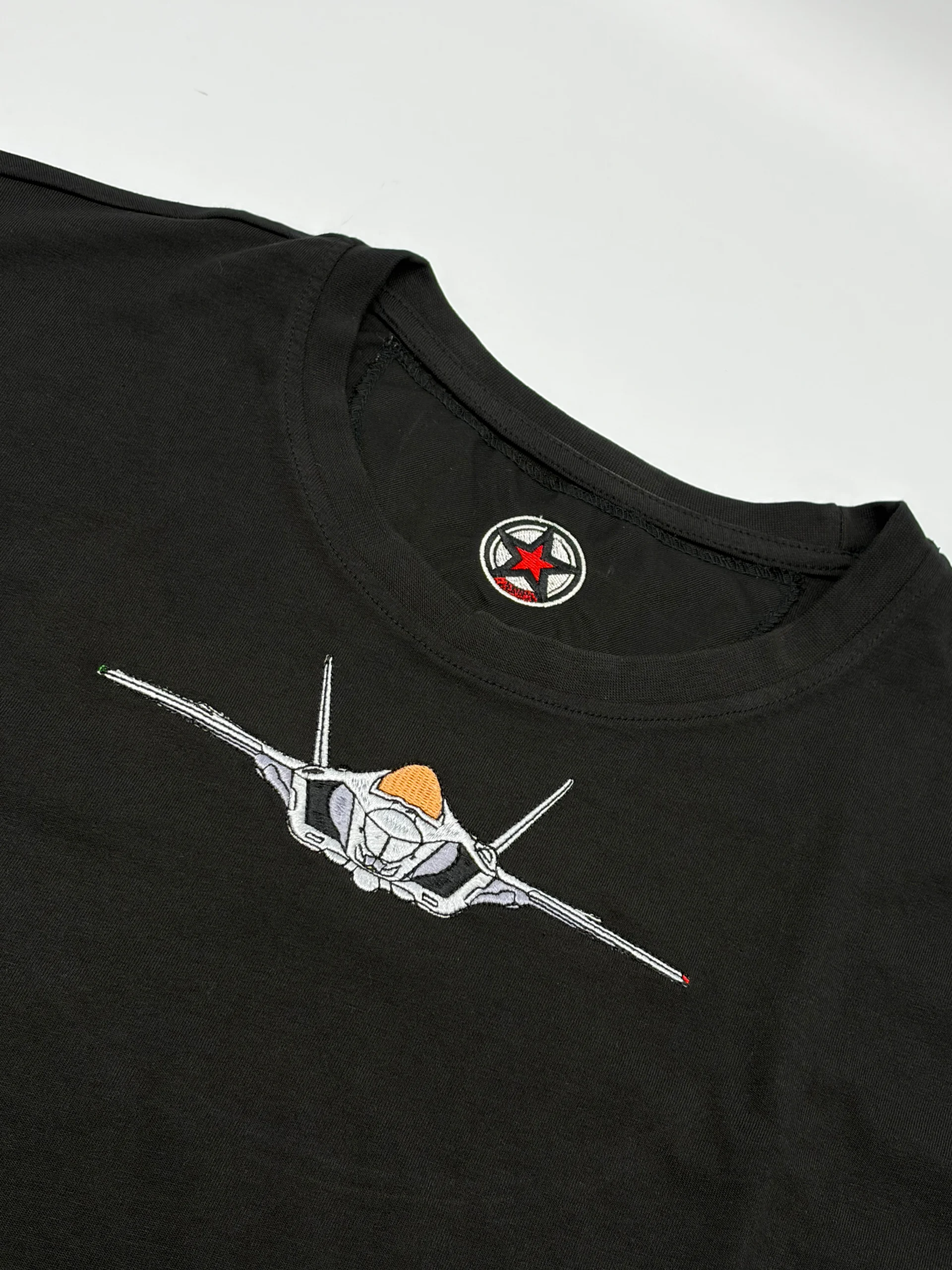f35 embroidery t shirt